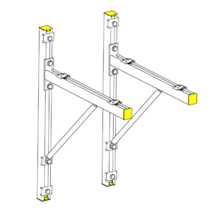 ENSEMBLE DE DEUX SUPPORTS MURAUX PM25